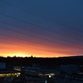 Sonnenuntergang am Aldi und Lidl...